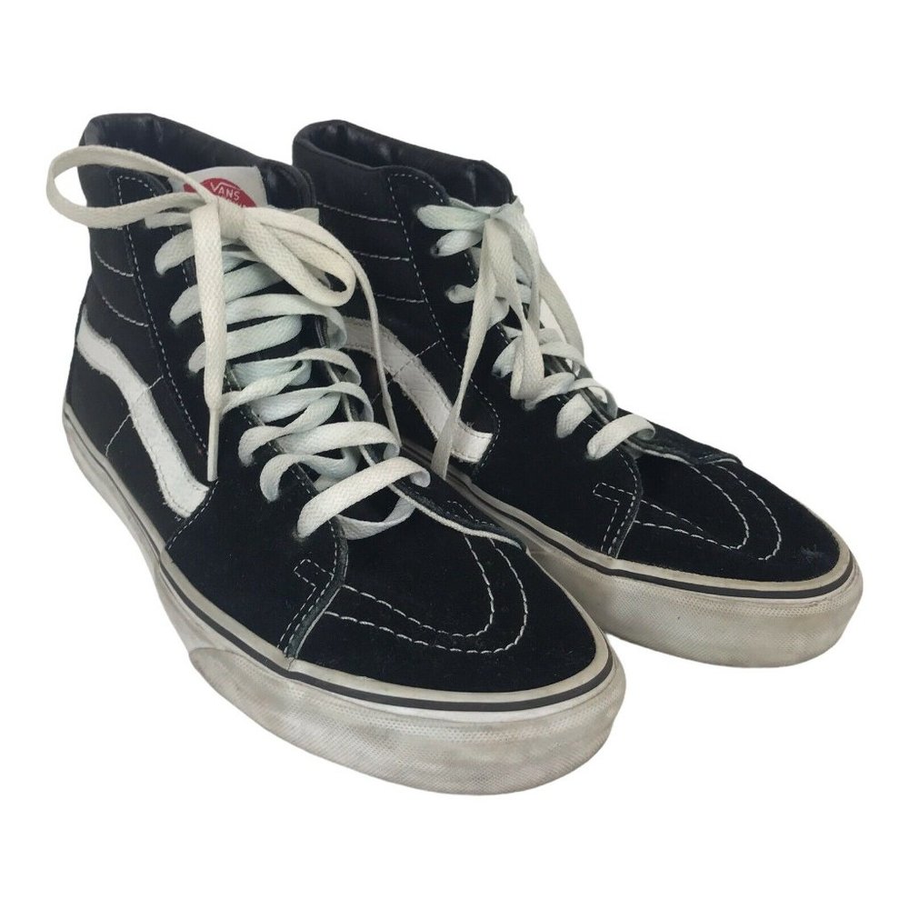 Vans SK8 Hi Mens Size 7 Black and White High Top S